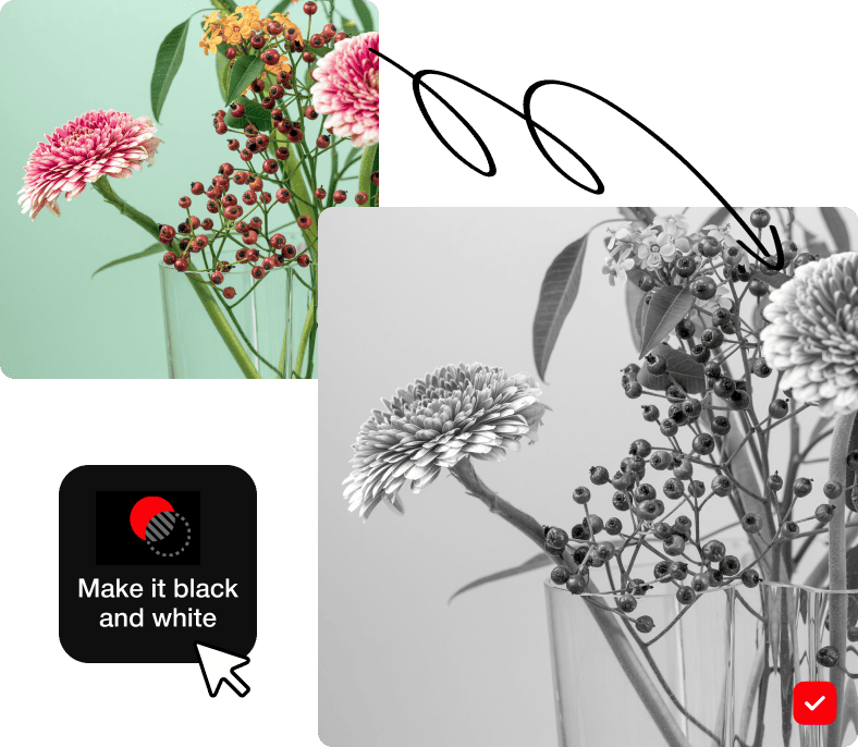 025 – 24GenAI – Make a black and white image